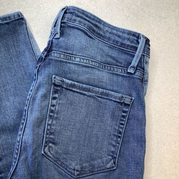 Good American Good Waist 0/25 Two Toned Side Panel Jeans - Picture 3 of 7